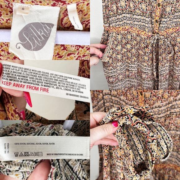 Anthropologie Lilka Dani Sleeveless Floral Tie Waist Straight Leg Jumpsuit Small - Picture 12 of 16